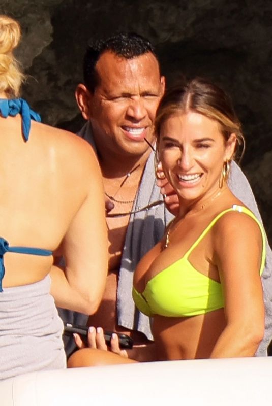 MELANIE COLLINS in Bikini and Alex Rodriguez on Vacation in Ibiza 07/29/2021