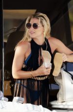MELANIE COLLINS in Bikini and Alex Rodriguez on Vacation in Ibiza 07/29/2021