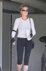 MELANIE GRIFFITH Arrives at a Gym in Beverly Hills 08/17/2021
