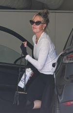 MELANIE GRIFFITH Arrives at a Gym in Beverly Hills 08/17/2021