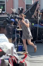 MELANIE SCOFRANO Directing an Episode of The Hardy Boy in Toronto 08/26/2021