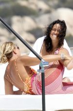 MICHELLE RODRIGUEZ and RAFFAELLA ZARDO in Bikini at a Yacht in Sardinia 08/25/2021
