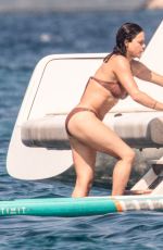 MICHELLE RODRIGUEZ in Bikini at a Yacht in Porto Cervo 08/22/2021
