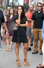 MILA KUNIS on the Set of The Luckiest Girl Alive in New York 08/28/2021