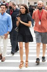 MILA KUNIS on the Set of The Luckiest Girl Alive in New York 08/28/2021