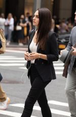 MILA KUNIS on the Set of The Luckiest Girl Alive in New York 08/28/2021