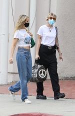 MILEY and TISH CYRUS Shopping for Furniture and Carpet on Melrose Avenue in West Hollywood 08/18/2021