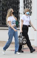 MILEY and TISH CYRUS Shopping for Furniture and Carpet on Melrose Avenue in West Hollywood 08/18/2021