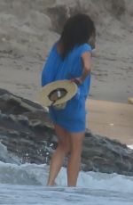 MINNIE DRIVER Out at a Beach in Los Angeles 08/19/2021