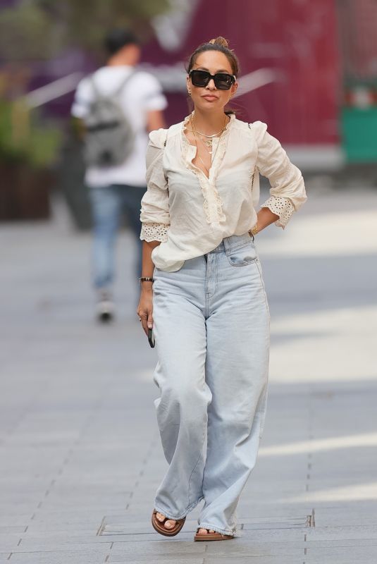 MYLEENE KLASS Arrives at Smooth Radio in London 08/27/2021