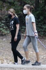 NATALIE PORTMAN and ELLEN POMPEO Out Hikinig in Los Feliz 08/22/2021