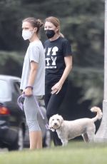 NATALIE PORTMAN and ELLEN POMPEO Out Hikinig in Los Feliz 08/22/2021