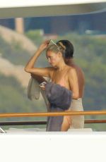 NATASHA POLY in Bikini at a Yacht in Sardinia 08/11/2021