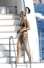 NATASHA POLY in Bikini at a Yacht in Sardinia 08/14/2021