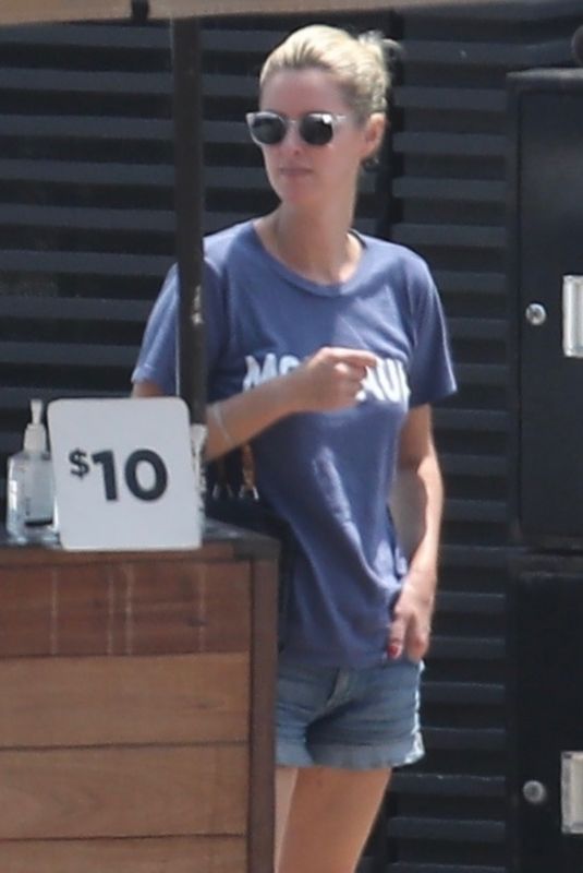 NICKY HILTON in Denim Shorts Out for Lunch at Nobu in Malibu 08/17/2021