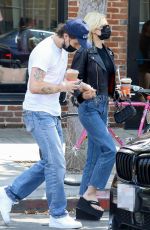NICOLA PELTZ and Brooklyn Beckham at Alfred Cafe in West Hollywood 08/24/2021