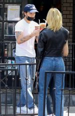 NICOLA PELTZ and Brooklyn Beckham at Alfred Cafe in West Hollywood 08/24/2021