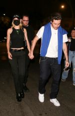 NICOLA PELTZ Leaves a Birthday Party at Delilah in Los Angeles 08/17/2021