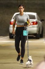 NICOLE MURPHY Out with Her Dog at Tiffany & Co