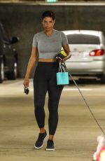 NICOLE MURPHY Out with Her Dog at Tiffany & Co