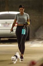 NICOLE MURPHY Out with Her Dog at Tiffany & Co