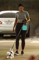 NICOLE MURPHY Out with Her Dog at Tiffany & Co