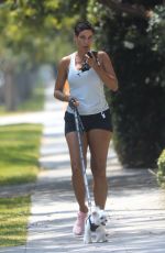 NICOLE MURPHY Out with Her Dog in West Hollywood 08/08/2021