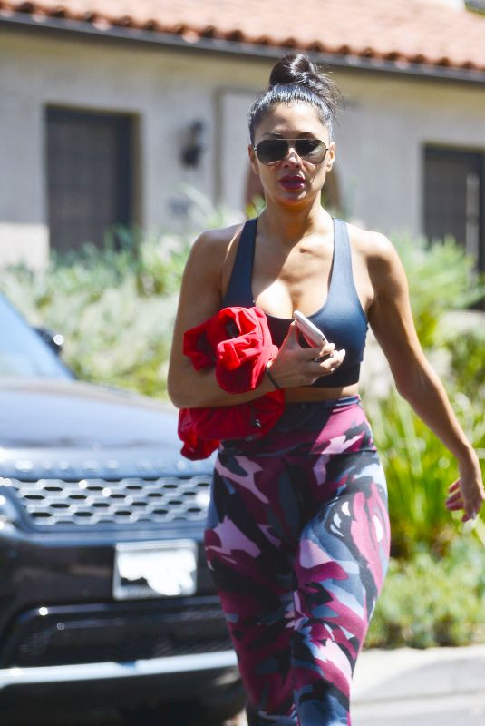 NICOLE SCHERZINGER Heading to a Gym in Hollywood 08/09/2021