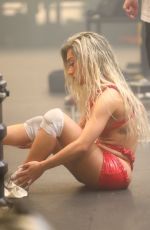 NIKITA DRAGUN on the Set of Her Lit Bitch Music Video in Los Angeles 08/25/2021