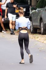 NINA AGDAL Leaves Her Yoga Class in New York 08/28/2021