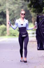 NINA AGDAL Leaves Her Yoga Class in New York 08/28/2021