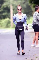 NINA AGDAL Leaves Her Yoga Class in New York 08/28/2021