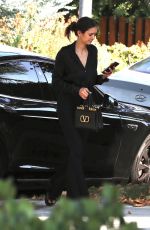 NINA DOBREV Arrives at a Friend