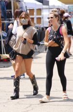 OLIVIA JADE at Melrose Place Farmers Market in Los Angeles 08/22/2021