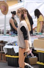 OLIVIA JADE at Melrose Place Farmers Market in Los Angeles 08/22/2021