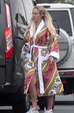 PARIS FURY Out with Her Baby Girl Athen in Manchester 08/20/2021