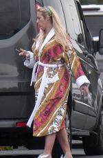 PARIS FURY Out with Her Baby Girl Athen in Manchester 08/20/2021