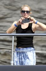 PARIS HILTON and Carter Reum at a Yacht in Sardinia 08/25/2021
