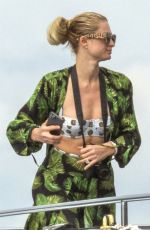 PARIS HILTON and Carter Reum at a Yacht in Sardinia 08/25/2021