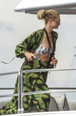 PARIS HILTON and Carter Reum at a Yacht in Sardinia 08/25/2021