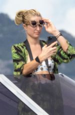 PARIS HILTON and Carter Reum at a Yacht in Sardinia 08/25/2021