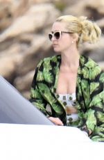 PARIS HILTON and Carter Reum at a Yacht in Sardinia 08/25/2021