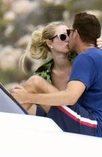 PARIS HILTON and Carter Reum at a Yacht in Sardinia 08/25/2021
