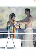 PARIS HILTON in Bikini at a Yacht in Sardinia 08/23/2021