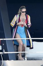 PARIS HILTON in Bikini at a Yacht in Sardinia 08/23/2021