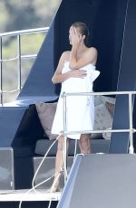 PARIS HILTON in Bikini at a Yacht in Sardinia 08/23/2021