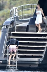 PARIS HILTON in Bikini at a Yacht in Sardinia 08/23/2021