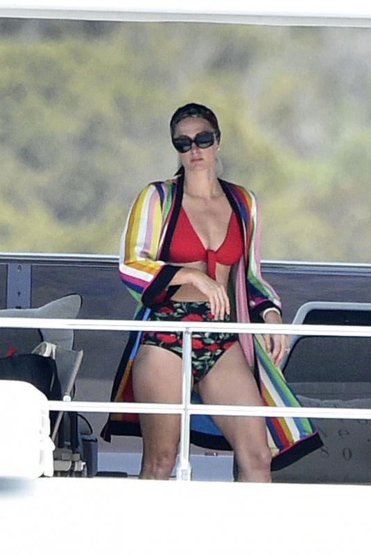 PARIS HILTON in Bikini at a Yacht in Sardinia 08/23/2021