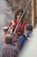 PENELOPE CRUZ on the Set of L