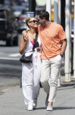 PETA MURGATROYD and Maksim Chmerkovskiy Out Shopping on Madison Avenue in New York 08/11/2021